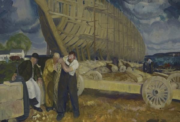 George Bellows Builders of Ships Spain oil painting art